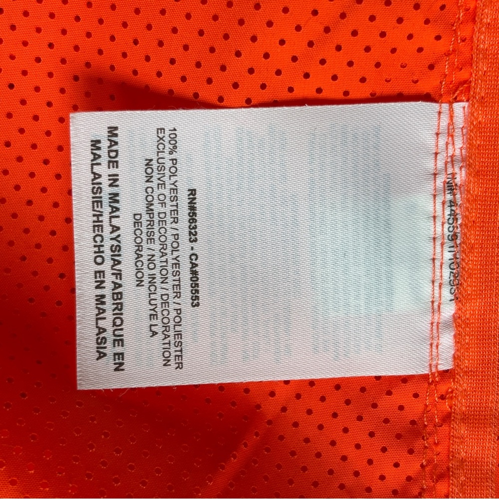 Nike Women's Vibrant Orange Lightweight Athletic Windbreaker Jacket size M - Picture 9 of 10
